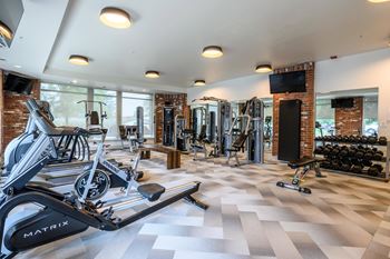 Modern fitness center